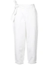 ULLA JOHNSON cropped high-waisted trousers,HANDWASH