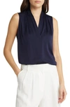 Kobi Halperin Plus Size Mila Silk-stretch Sleeveless Top In Midnight