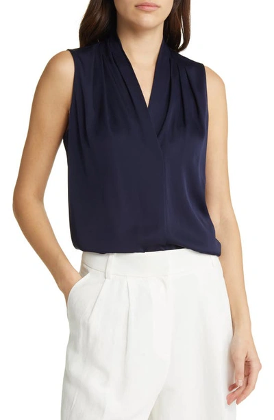 KOBI HALPERIN 'MILA' SLEEVELESS STRETCH SILK BLOUSE