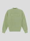 Sunnei Logo Embroidery Sweatshirt In Green