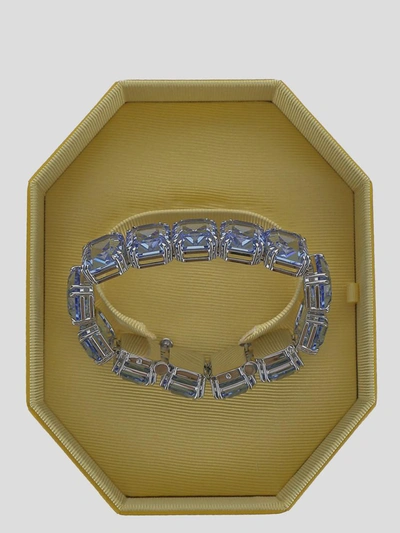 Swarovski Swaroski Bijoux In <p> Blue Bracelet With Octagon Cut Crystals