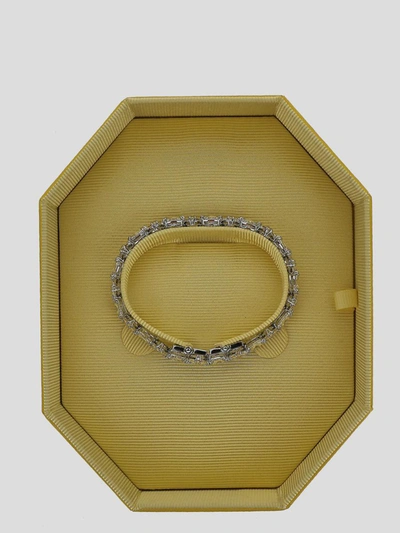 Swarovski Swaroski Bijoux In <p> Silver-tone Bracelet In Rhodium Plated Metal With Trilliant Cut Crystals