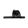 Yume Yume Black Mule Tire In Vegan Leather Detail With Crossed Bands In Nero