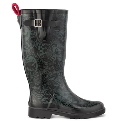 Sakroots Rhythm Rainboot In Black