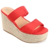 Journee Collection Collection Women's Tru Comfort Foam Ilyana Sandal In Red
