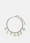 ALESSANDRA RICH ALESSANDRA RICH CRYSTAL CHARMS CHAIN NECKLACE
