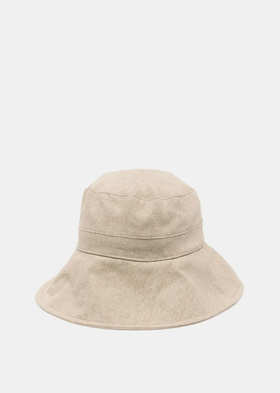 Jacquemus Le Bob Bando Strap Bucket Hat In Neutrals