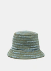 Jacquemus Embroidered-logo Bucket Hat In Khaki