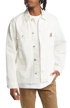 Carhartt Aged Canvas Michigan Chore Coat In White