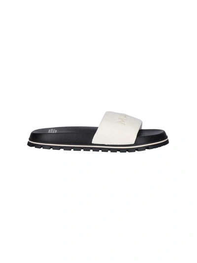 Marc Jacobs The Slide Sandals In Cotton White