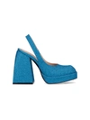 Nodaleto Bulla Jil 120mm Glitter Platform Pumps In Blue
