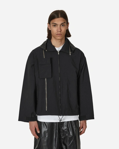 Phingerin Hood Cut Moving Jacket In Black