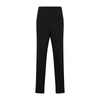 Akris Chris Cuffed Crepe Ankle Pants In Black