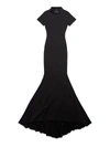 Balenciaga Maxi T-shirt Dress In Black