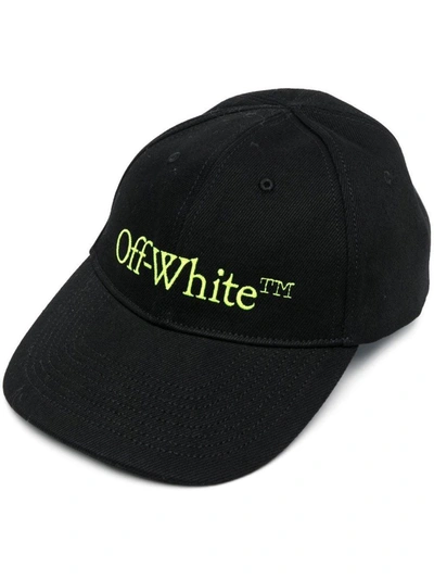 Off-white Logo-embroidered Baseball Cap In Black
