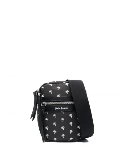 Palm Angels Mini Palms Crossbody Bag In Nero