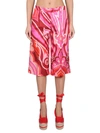 Etro Bermuda Shorts In Silk And Cotton In Purple