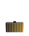 EDIE PARKER JEAN FADE BOX CLUTCH BAG,PROD190260277