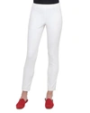 Akris Melissa Slim Techno Cotton Blend Pants In Ivory