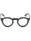 Lesca Round Glasses In Black