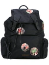 BURBERRY multi-patch backpack,POLYESTER100%