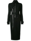 GIVENCHY GIVENCHY BELTED SLIM FIT TRENCH COAT - BLACK,17U173343112072408