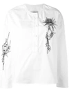 CARVEN CARVEN EMBROIDERED SHIRT - WHITE,3012C0711872203
