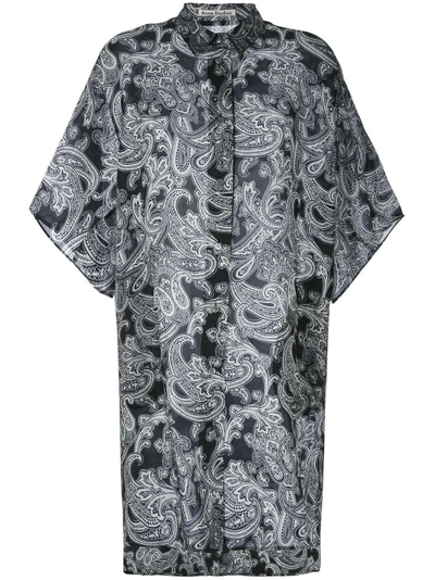 Acne Studios Debrah Paisley-print Step-hem Shirtdress