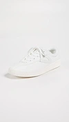Tretorn Nylite Womens Faux Leather Lace-up Casual And Fashion Sneakers In White/white/white
