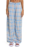 Collina Strada Blue Lawn Trousers In Light Blue