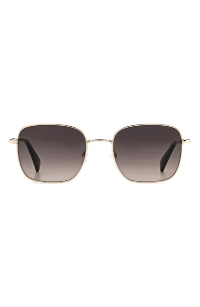 Rag & Bone 52mm Gradient Square Sunglasses In Brown