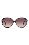 RAG & BONE 56MM GRADIENT ROUND SUNGLASSES