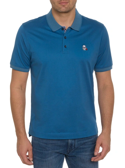 Robert Graham Archie Polo In Indigo