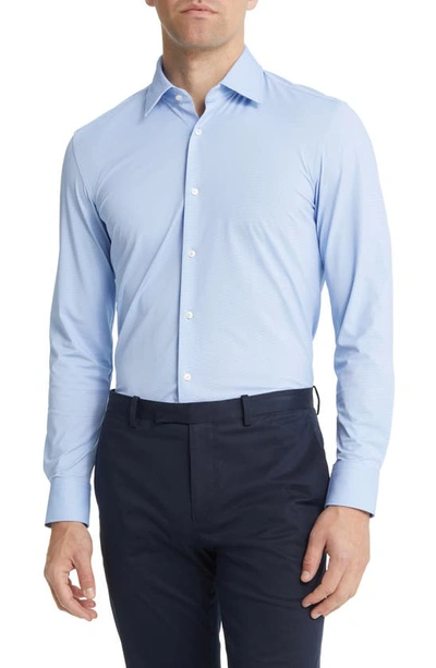 Hugo Boss Blue Slim-fit Shirt In Light/pastel Blue 45
