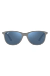 Ray Ban 49mm Square Sunglasses In Dark Blue
