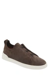 ZEGNA TRIPLE STITCH LOW TOP SNEAKER