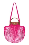 Longchamp Top Handle Bag Le Pliage Filet In Candy