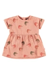 Babyface Chameleon Print Dress In Salmon