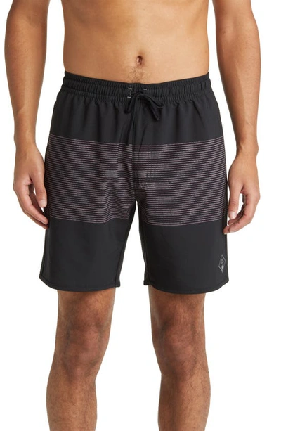 Travismathew Biltmore Forset Swim Trunks In Black