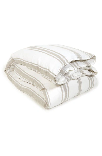 POM POM AT HOME JACKSON STRIPE LINEN DUVET COVER