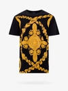 Versace Maschera Baroque Print T-shirt In Black