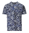 CP COMPANY X CLARKS C.P. COMPANY  BLUE FLORAL T-SHIRT