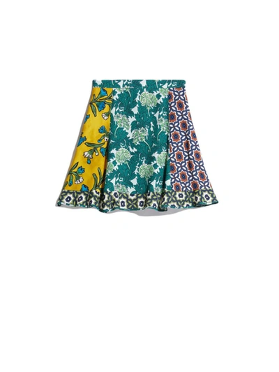 Weekend Max Mara Women's Kiens Pleated Patchwork Skirt In Green
