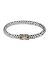 John Hardy Sterling Silver & 18k Bonded Gold Dot Medium Chain Bracelet In Gold And Silver