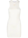 Off-white Sleek Rowing Logo-print Minidress In White