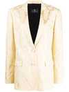 Etro Patterned-jacquard Single-breasted Blazer In 800