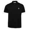 Stone Island Cotton Jersey Polo Shirt In Black