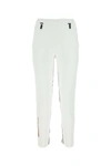 Prada Back Pleat Cropped Pant In White