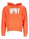 Heron Preston Hpny Print Drawstring Hoodie In 2201
