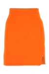 Vivienne Westwood Mini Skirt In Recycled Polyester In Orange